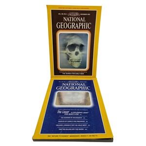 National Geographic Magazine Lot of 2 March 1984 Nov 1985 Hologram Good